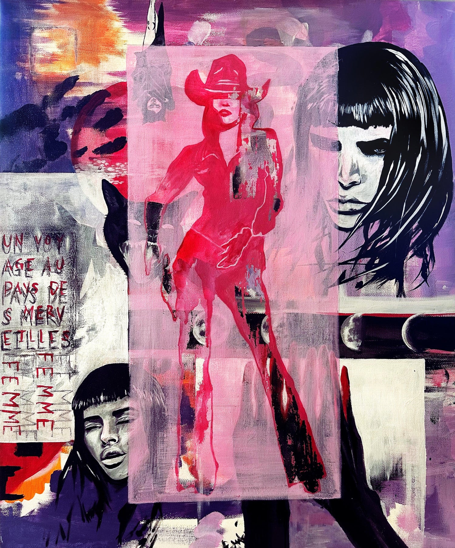 pink pop art cowgirl